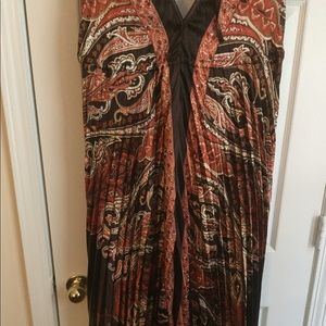 Colorful Pleated Maxidress